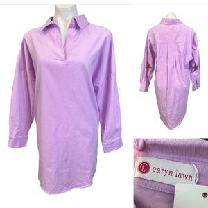 Caryn Lawn dress OS L-1X corduroy dress Western‎ Cowboy Carter lilac purple -7